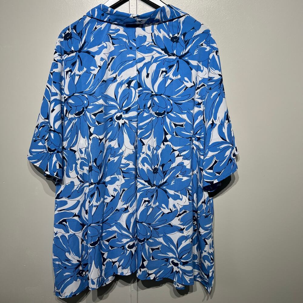 Catherine's Collared Button Down Floral Blouse - … - image 2